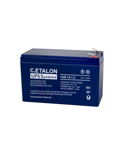 C.ETALON CHR 12-7,2. Аккумулятор герметичный свинцово-кислотный. ETALON в Оренбурге