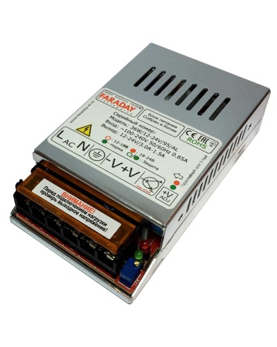 36W/12-24V/95AL. Импульсный блок питания. FARADAY в Оренбурге