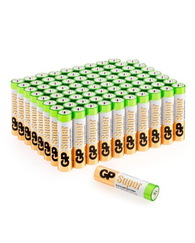 GP Super Alkaline 24A AAA (GP 24A-2CRVS80), упак. 80 шт.. Алкалиновые батарейки. GP Batteries в Оренбурге