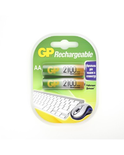 GP 210AAHC AA (GP 210AAHC-2DECRC2), упак. 2 шт.. Перезаряжаемые аккумуляторы. GP Batteries в Оренбурге
