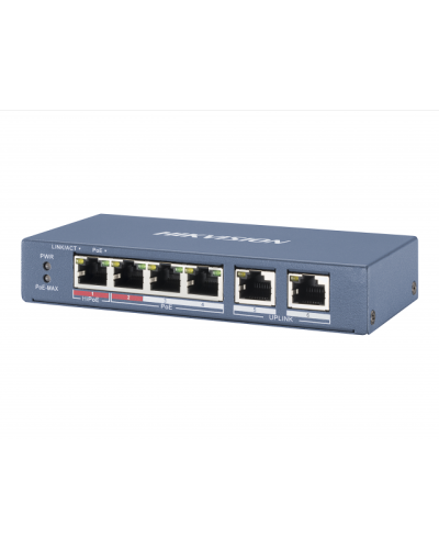 DS-3E0106HP-E. Коммутатор с питанием POE. Hikvision в Оренбурге