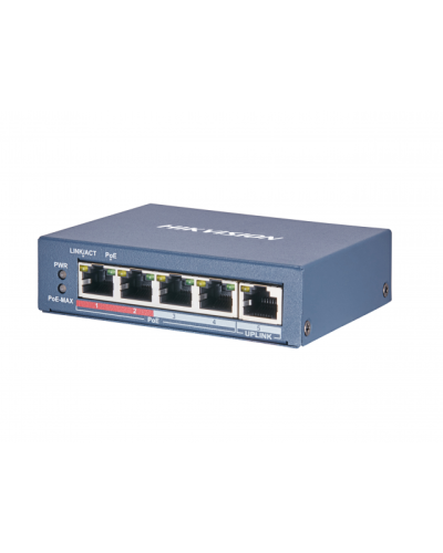 DS-3E0105P-E(B). Коммутатор с питанием POE. Hikvision в Оренбурге