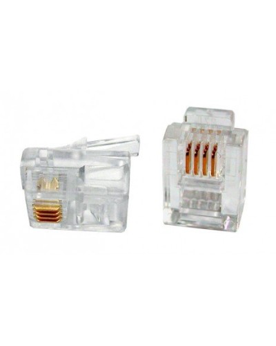 PLUG-6P4C-P-C2-100 (100 шт). Разъем RJ-12. Hyperline в Оренбурге