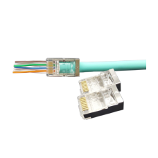 PLEZ-8P8C-U-C6-SH-100 (100 шт). Разъем RJ-45. Hyperline