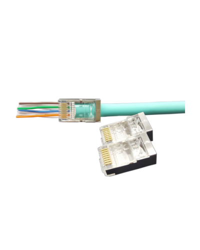 PLEZ-8P8C-U-C6-SH-100 (100 шт). Разъем RJ-45. Hyperline в Оренбурге
