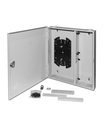 FO-WBX-4xSLT-W140H42-32UN-GY. Кросс оптический настенный. Hyperline в Оренбурге