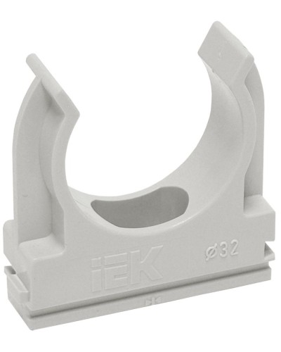 Держатель с защёлкой D20 серый ELASTA (100 шт) (CTA10D-CF20-K41-100). Держатель с защёлкой. IEK в Оренбурге