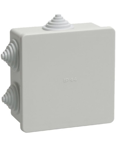 Коробка распаячная КМ41235 85х85х40 открытой проводки IP44 6 гермовводов серая (UKO11-085-085-040-K41-44). Коробка распаячная безгалогенная (HF). IEK в Оренбурге