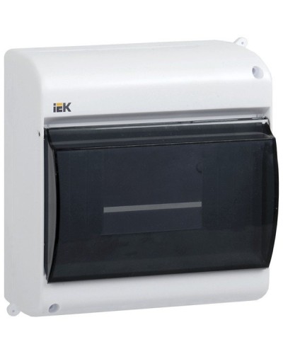 Корпус пластиковый КМПн 2/4 IP30 белый KREPTA 3 (MKP42-N-04-30-12). Щиток модульный с прозрачной дверцей, настенный. IEK в Оренбурге