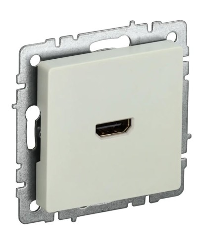 Розетка HDMI РHDMI-0-БрКр бежевый BRITE (BR-H10-K10). Розетка HDMI. IEK в Оренбурге