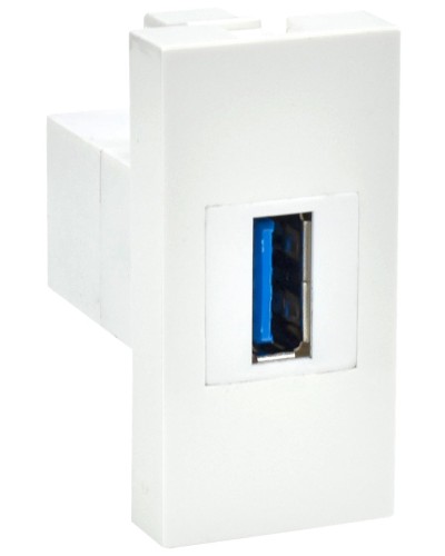 Розетка USB A 3.0 PRIMER РКЮ-10-00-П белый IEK (PR-KK40D-RU-0-1-A3-K01). Розетка USB. IEK в Оренбурге