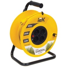 УК40 4 места, 40м (WKP23-10-04-40). Удлинитель на катушке Garden. IEK