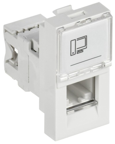 Розетка RJ45 кат.6 PRIMER РКИ-10-00-П-6 белый IEK (PR-KK40D-RI-0-1-C06U-K01). Розетка RJ-45. IEK в Оренбурге