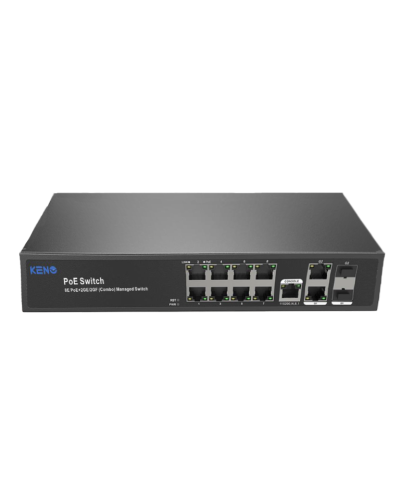 KN-SW802SFP/M2. Коммутатор с питанием по PoE. KENO в Оренбурге