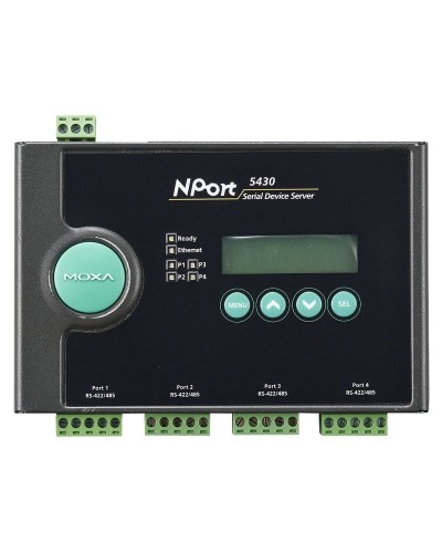 NPort 5430. 4-портовый асинхронный сервер. MOXA в Оренбурге
