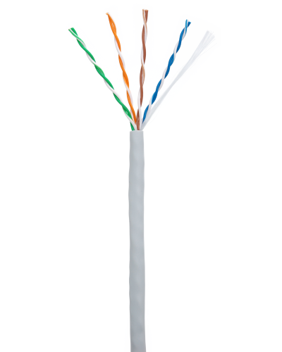 U/UTP 4pair, Cat5e, In, PVC (EC-UU004-5E-PVC-GY-1). Кабель «витая пара» (LAN) для структурированных систем связи. NETLAN в Оренбурге