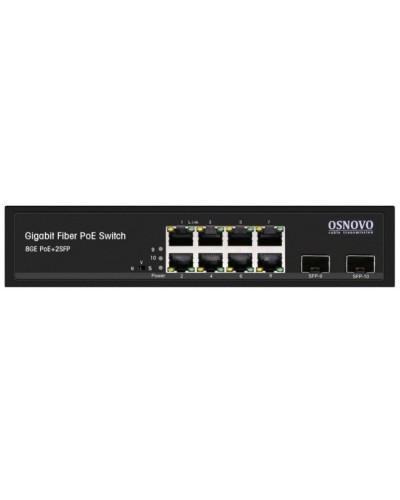 SW-80802(150W). Промышленный PoE коммутатор Gigabit Ethernet на 10 портов. OSNOVO в Оренбурге