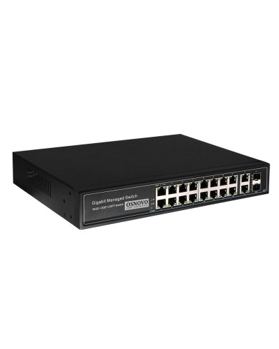 SW-8182/L(300W). Коммутатор 16-портовый  Gigabit Ethernet с PoE. OSNOVO в Оренбурге