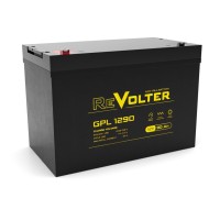 Revolter GPL 1290. Аккумулятор автомобильный герметичный свинцово-кислотный. Revolter