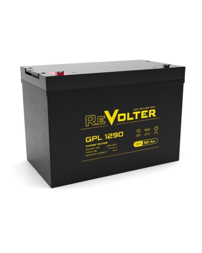 Revolter GPL 1290. Аккумулятор автомобильный герметичный свинцово-кислотный. Revolter в Оренбурге