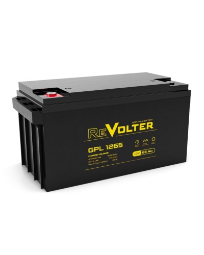 Revolter GPL 1265. Аккумулятор автомобильный герметичный свинцово-кислотный. Revolter в Оренбурге