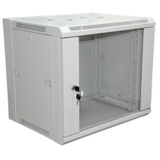 Шкаф телекоммуникационный 19 настенный 9U 600×600×500 мм (ШxГxВ) - передняя дверь стекло, боковые стенки съемные (разобранный) RAL 7035 (04-2221). Шкаф телекоммуникационный 19 настенный 9U. Rexant