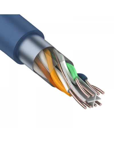 F/UTP, CAT 6, PVC, 4PR, 23AWG, INDOOR, SOLID, синий, 305 м, REXANT (01-0147). Кабель «витая пара» (LAN) для структурированных систем связи. Rexant в Оренбурге