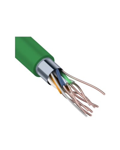 F/UTP, CAT 5e, нг(А)-LSLTx, 4х2х0,52мм, 24AWG, INDOOR, SOLID, зеленый, 305м REXANT (01-0161). Кабель «витая пара» (LAN) для структурированных систем связи. Rexant в Оренбурге