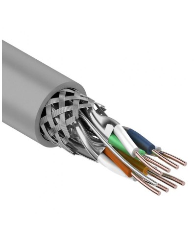 S/FTP, CAT 7, PVC, 4PR, 23AWG, INDOOR, SOLID, серый, 305 м, REXANT (01-0542). Кабель «витая пара» (LAN) для структурированных систем связи. Rexant в Оренбурге