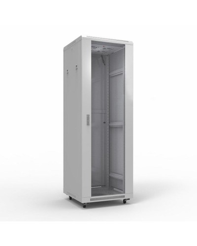 Шкаф телекоммуникационный 19 напольный 42U 600х800 мм, передняя дверь стекло, задняя дверь металл, RAL 7035 (состоит из 3 частей) (04-2306). Шкаф телекоммуникационный 19 напольный 42U. Rexant в Оренбурге