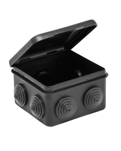Коробка TYCO ОП 80х80х50мм откидная крышка УХЛ1 IP54 черный (67040МЧ). Коробка распределительная. RuVinil в Оренбурге