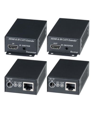 HE02EI. Комплект для передачи HDMI-сигнала с ИК-повторителем. SC&T в Оренбурге