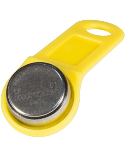 DS 1990А-F5 (желтый). Ключ электронный Touch Memory с держателем. SLINEX в Оренбурге