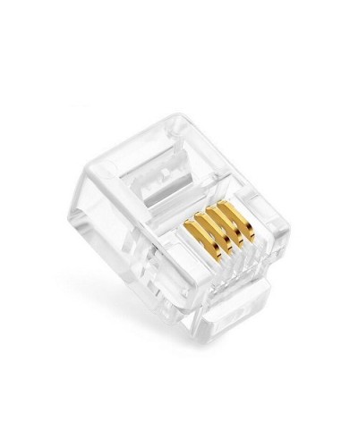 Коннекторы 6P4C (RJ-11) (100шт) (10-0227). Телефонный разъем 6P4C (RJ-11). SUPRLAN в Оренбурге