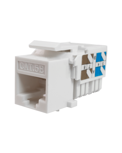 Модуль-вставка Keystone Кат5е, инстр.зад, белый UTP (10-0313): Вставка Keystone Jack RJ-45 в Оренбурге