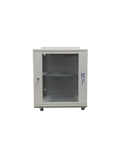 ST-NC12U600 (серый) С ПОЛКОЙ. Шкаф телекоммуникационный 19 настенный 12U. Space Technology в Оренбурге