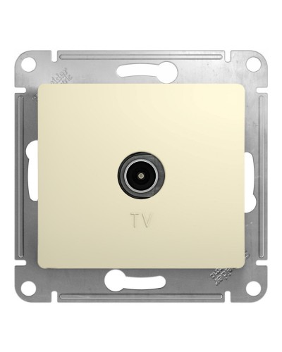 Glossa розетка TV антенна коннектор, 1-местная, скрытой установки, механизм, бежевый (GSL000293). Розетка TV антенна. Systeme Electric в Оренбурге