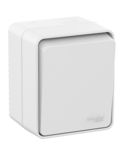 AtlasDesign PROFI54 выключатель 1-клавишный, открытой установки, белый (ATN540111). Выключатель. Systeme Electric в Оренбурге
