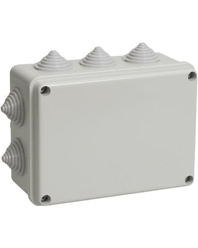 Коробка ОП 190х140х70мм, крышка, IP55, 10 гермовводов (SQ1401-1244). Распаячная коробка. TDM ЕLECTRIC в Оренбурге