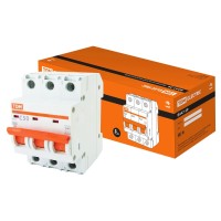 ВА47-29 3Р 50А 4,5кА х-ка С (SQ0206-0114). Автоматический выключатель. TDM ЕLECTRIC