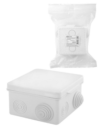 Коробка ОП 80х80х50мм, крышка, IP54, 7вх., белая (SQ1401-0922). Распаячная коробка. TDM ЕLECTRIC в Оренбурге