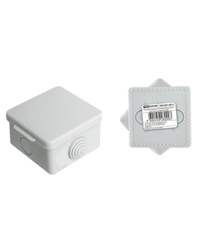Коробка ОП 65х65х50мм, крышка, IP54, 4вх (SQ1401-0511). Распаячная коробка. TDM ЕLECTRIC в Оренбурге