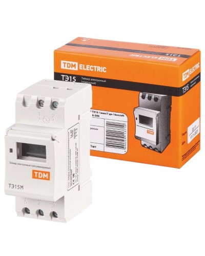 ТЭ15М-1мин/7дн-32on/off-30А-DIN TDM (SQ1503-0037). Таймер электронный. TDM ЕLECTRIC в Оренбурге