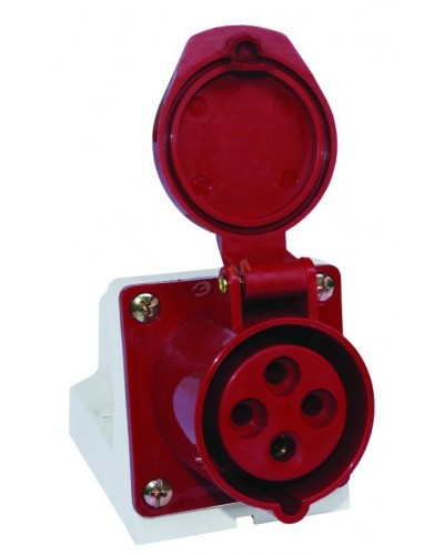 Розетка 124 стационарная 3Р+РЕ 32А 380В IP44 (SQ0602-0005). Розетка. TDM ЕLECTRIC в Оренбурге