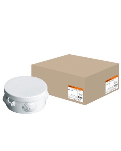 Коробка ОП D85х40мм, крышка, IP54, 4вх. (SQ1401-0502). Распаячная коробка. TDM ЕLECTRIC в Оренбурге