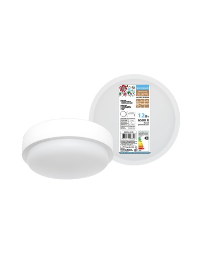 ДПП 3901 12Вт 6500К IP65 белый круг (SQ0366-0140). Светодиодный светильник LED. TDM ЕLECTRIC в Оренбурге