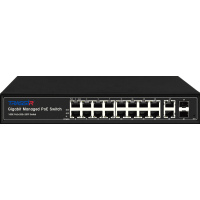 TR-NS24202S-300-16PoE. Коммутатор с PoE. Trassir