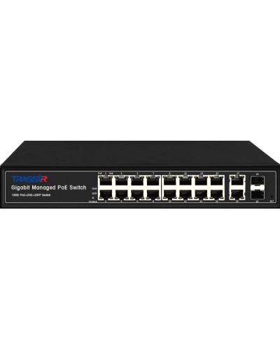 TR-NS24202S-300-16PoE. Коммутатор с PoE. Trassir в Оренбурге