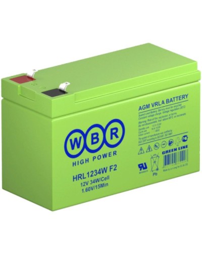 WBR HRL1234W F2. Аккумулятор герметичный свинцово-кислотный. WBR в Оренбурге