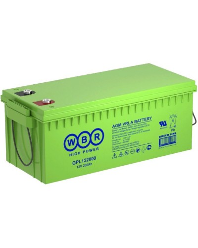 WBR GPL122000. Аккумулятор герметичный свинцово-кислотный. WBR в Оренбурге